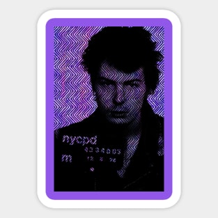 Sid Vicious Mugshot Sticker